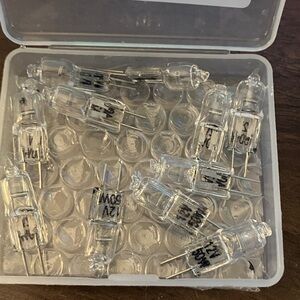 LedWekei G4 Halogen Bulbs 12v 50w Bulbs 2 Pin Clear Capsule Lamp Bulb 💡 Qty: 11